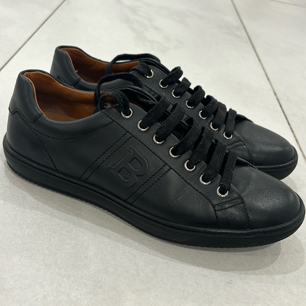 Bally Orivel Men's Black Leather Sneakers.